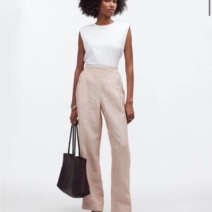Striped Madewell Linen Women's Pants XXS